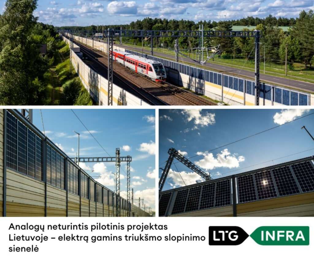 LTG Infra: Солнечные панели на шумопоглощающих экранах LTG Infra: Солнечные панели на шумопоглощающих экранах