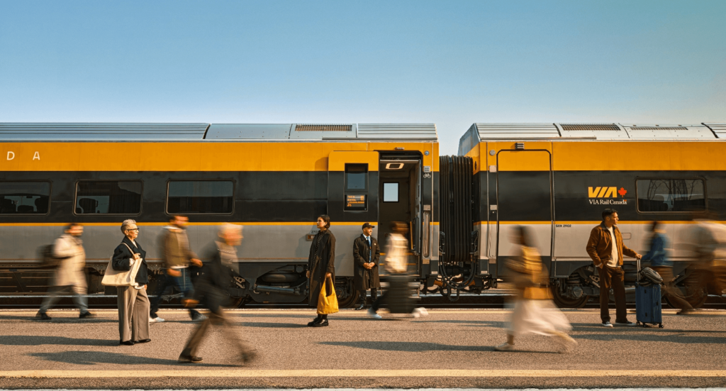 Passenger train ticket purchase services in Canada