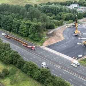 Construction of a New Railway Bridge Begins in the UK