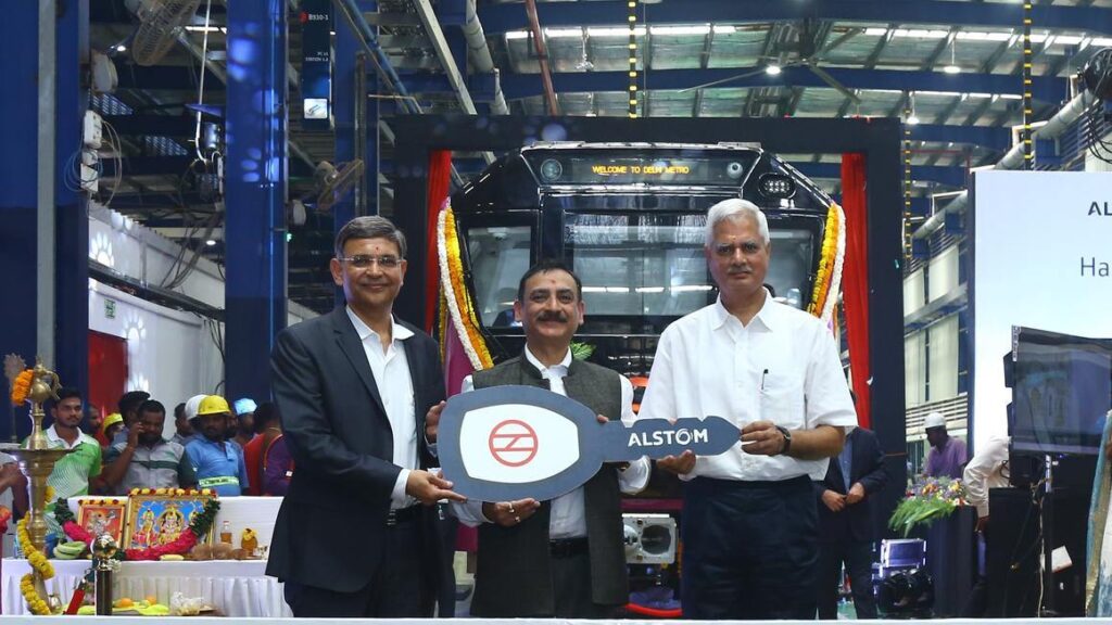 Alstom Delivers First Train for Delhi Metro