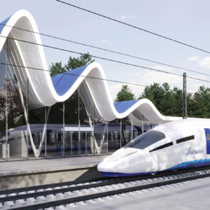 construction of the gauge railway line