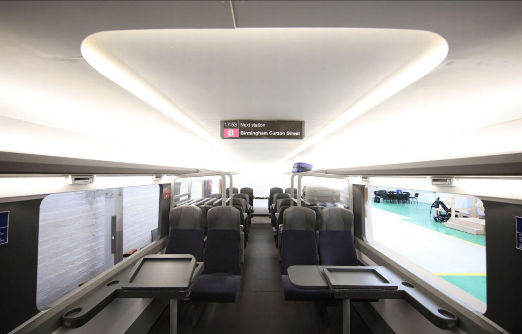 HS2 has released photos of the carriages