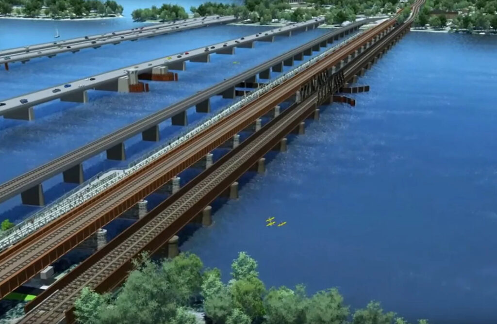 Construction of the Long Bridge Construction of the Long Bridge