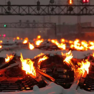 Использование газового обогрева стрелочных переводов