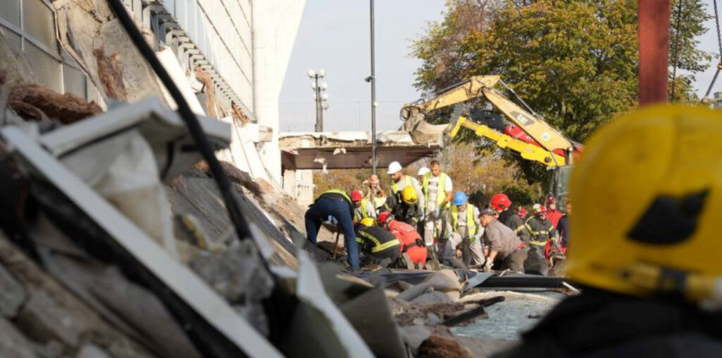 Railway Station Collapsed