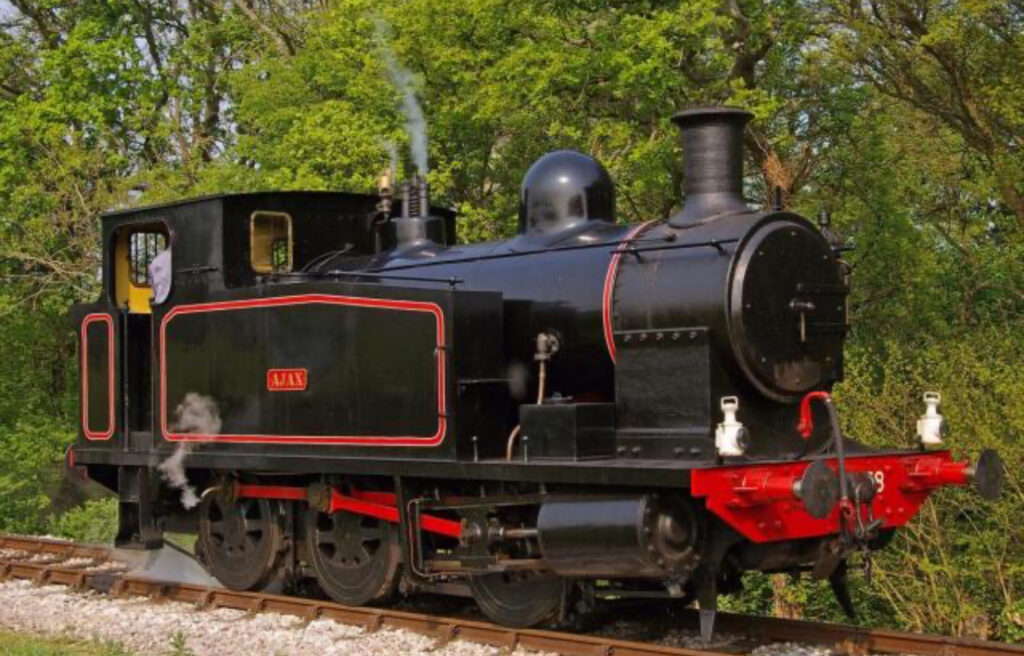 The historic steam locomotive The historic steam locomotive