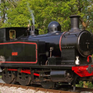 The historic steam locomotive