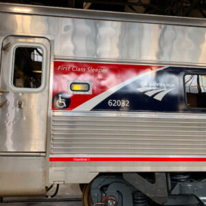 Amtrak Unveils First Passenger Car with Phase VII Livery