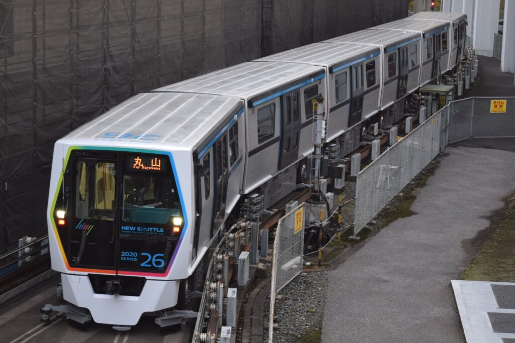 Mitsubishi’s rubber-tired trains Mitsubishi’s rubber-tired trains