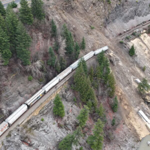 grain cars off track