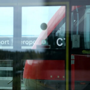 The new rail connection to Ottawa International Airport
