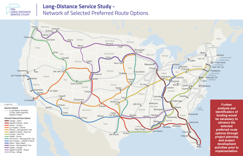 The Houston-New York train route emerged as the highest-ranked option in the FRA’s latest study, evaluating potential new or restored Amtrak services. The Houston-New York train route emerged as the highest-ranked option in the FRA’s latest study, evaluating potential new or restored Amtrak services.