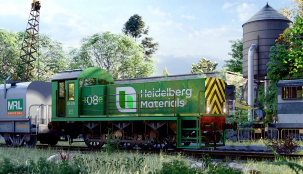 Heidelberg Materials is introducing the Battery Powered Class 08e locomotive at Whatley Quarry in Somerset Heidelberg Materials is introducing the Battery Powered Class 08e locomotive at Whatley Quarry in Somerset