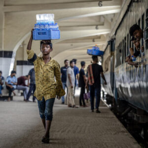 Train services across Bangladesh were suspended Tuesday, disrupting travel and freight operations nationwide as railway workers launched an indefinite strike for higher pensions and benefits.