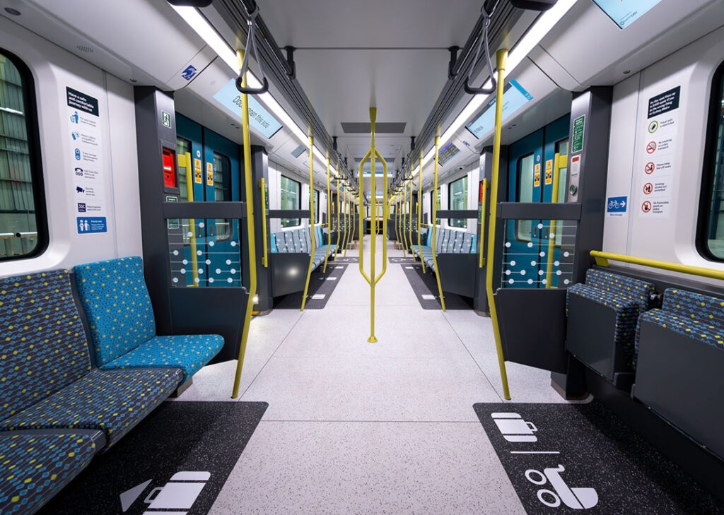 Siemens Mobility has unveiled a full-scale model of an autonomous train for the Sydney Metro. It is designed for the 23-kilometer Western Sydney Airportline, connecting New South Wales’ capital with the airport Siemens Mobility has unveiled a full-scale model of an autonomous train for the Sydney Metro. It is designed for the 23-kilometer Western Sydney Airportline, connecting New South Wales’ capital with the airport