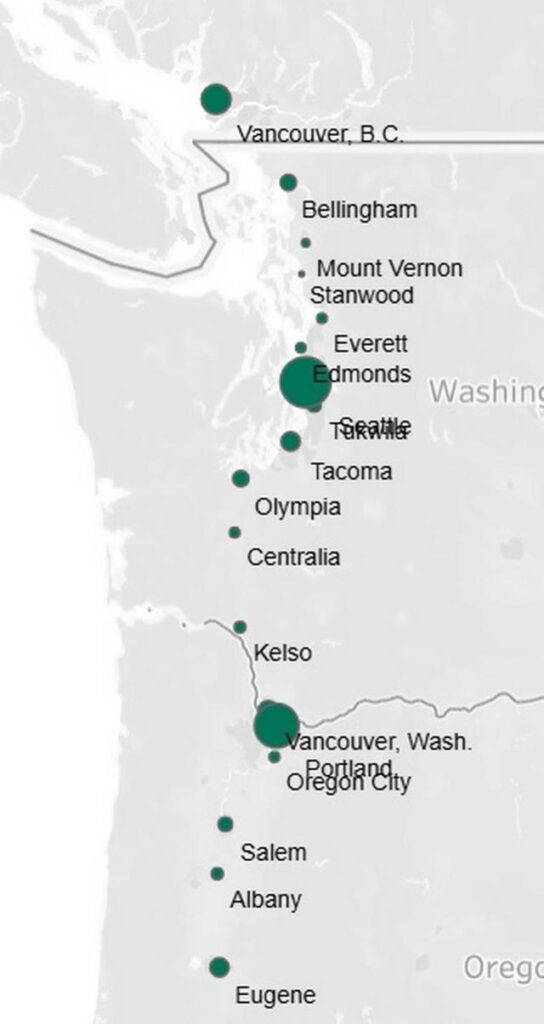 Ridership on Amtrak Cascades surged in 2024, nearly reaching one million passengers. The 41% increase highlighted growing demand for train travel in the Pacific Northwest.