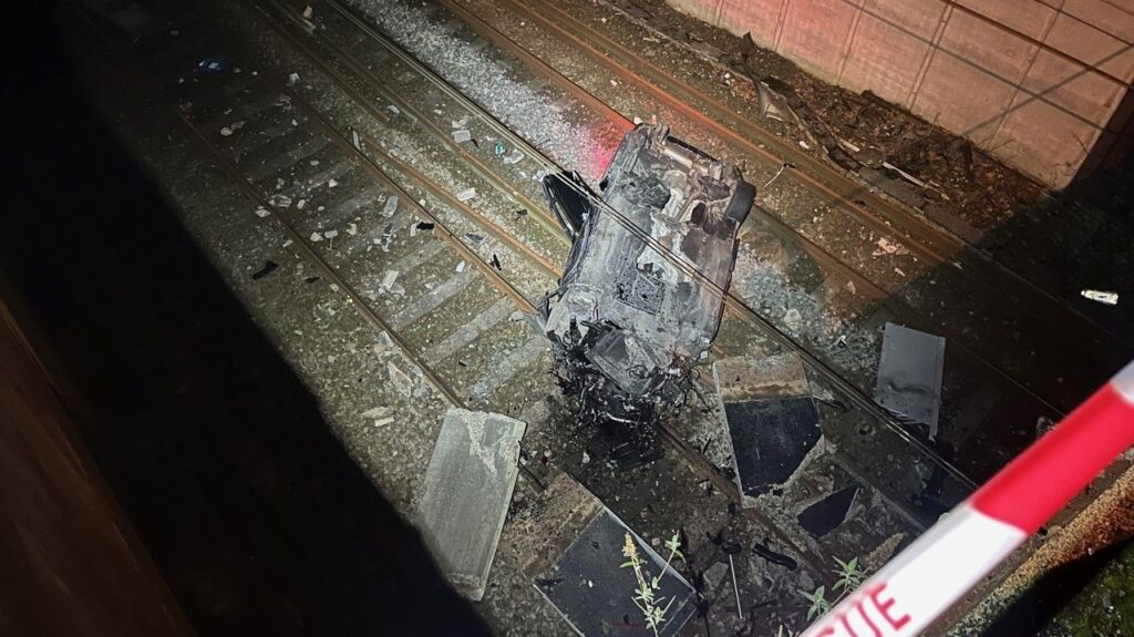 A major train line reopened after crews removed a crashed vehicle blocking tracks. The incident in Salford, caused by an alleged drunk driver, severely disrupted train operations A major train line reopened after crews removed a crashed vehicle blocking tracks. The incident in Salford, caused by an alleged drunk driver, severely disrupted train operations