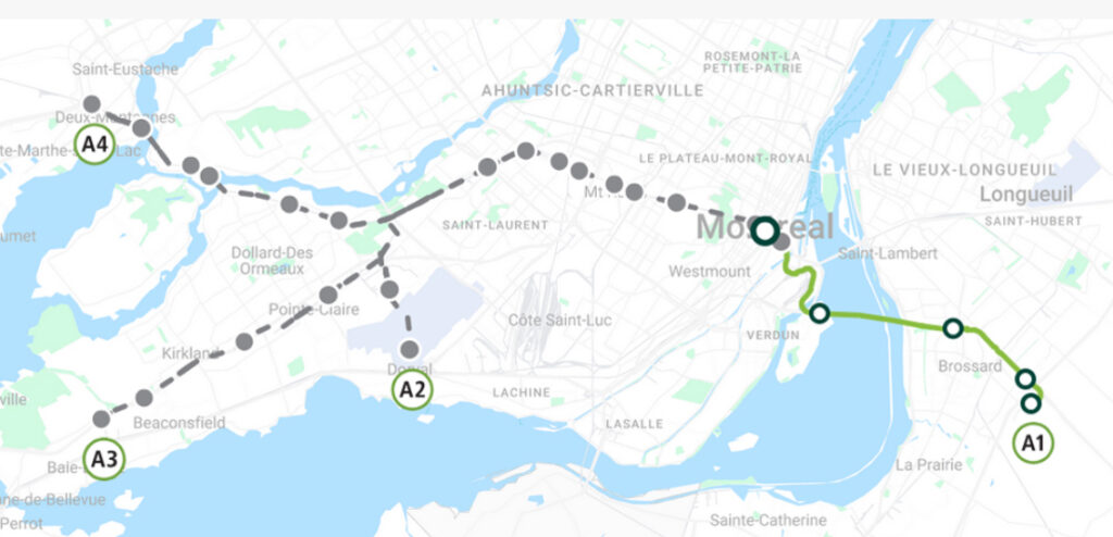 The Montreal light rail system is preparing for a major expansion, with most lines set to open in October