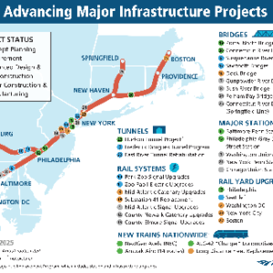 Amtrak has released a detailed map showcasing major rail infrastructure projects aimed at modernizing national transportation.
