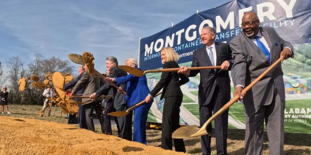 Alabama Port kicks off a major rail project in Montgomery today. Officials, alongside CSX, launch the transformative facility now Alabama Port kicks off a major rail project in Montgomery today. Officials, alongside CSX, launch the transformative facility now.
