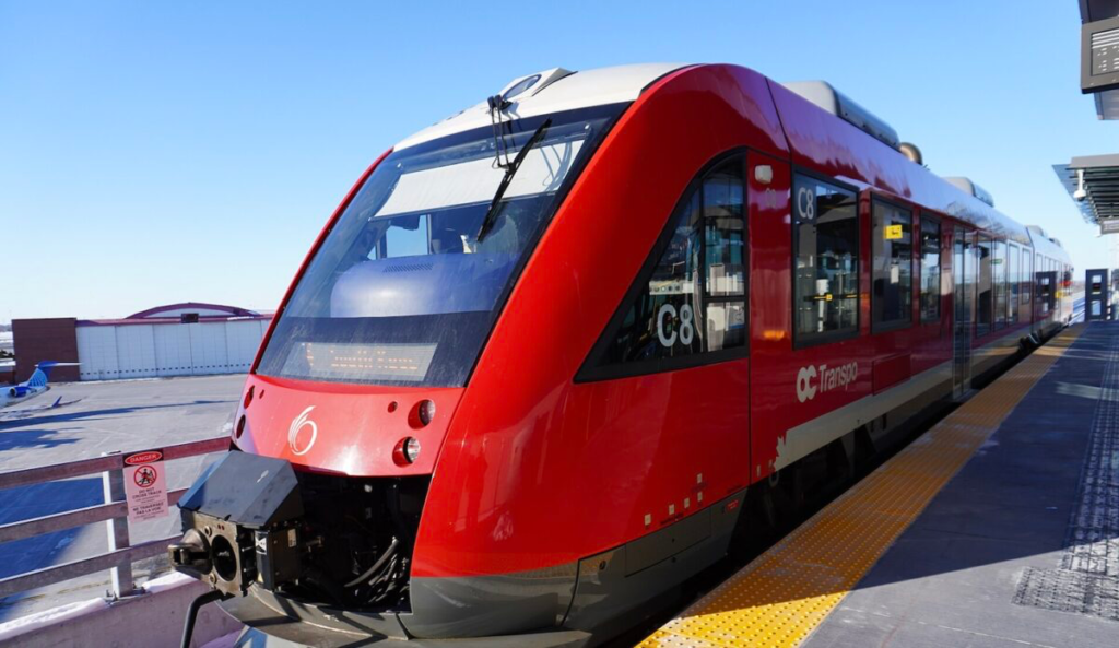 Ottawa joyfully opened the O-Train Line 4 extension to the airport in January. This vibrant upgrade greatly improves travel for south-end residents and eager visitors alike. Ottawa joyfully opened the O-Train Line 4 extension to the airport in January. This vibrant upgrade greatly improves travel for south-end residents and eager visitors alike.