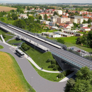 The Czech Republic railway operator, Správa železnic (SŽ), has selected a contractor. Specifically, STRABAG Rail, EUROVIA, and PORR will build the new section