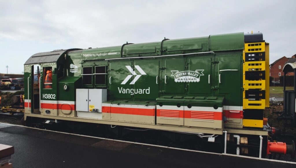 Vanguard STS upgrades Britain’s first Hydrogen-powered locomotive at Severn Valley Railway depot in Kidderminster. The company, a Birmingham University subsidiary, completes this eco-friendly project swiftly. Vanguard STS upgrades Britain’s first Hydrogen-powered locomotive at Severn Valley Railway depot in Kidderminster. The company, a Birmingham University subsidiary, completes this eco-friendly project swiftly.