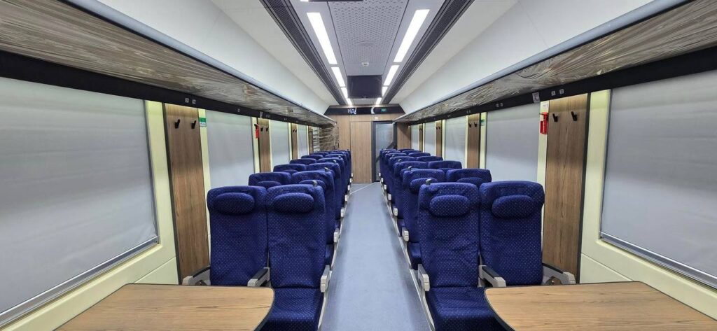 Uzbekistan Railways proudly launched new passenger carriages to improve travel comfort. The Tashkent plant built models 61-950 and 61-951 for the national carrier Uzbekistan Railways proudly launched new passenger carriages to improve travel comfort. The Tashkent plant built models 61-950 and 61-951 for the national carrier