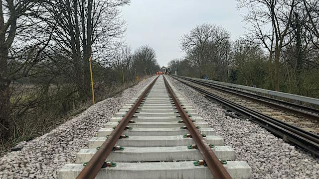 Surrey Berkshire rail reopening delights commuters today, and trains resume between Staines and Windsor now. Engineers fixed the Black Potts Railway Bridge, so travel flows smoothly again. Surrey Berkshire rail reopening delights commuters today, and trains resume between Staines and Windsor now. Engineers fixed the Black Potts Railway Bridge, so travel flows smoothly again.