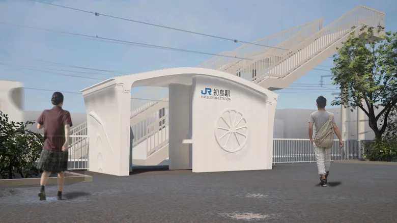 JR West amazed everyone by constructing a 3D-printed train station in three hours last week JR West amazed everyone by constructing a 3D-printed train station in three hours last week