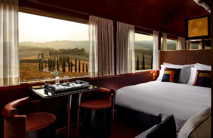 The Italian luxury train, La Dolce Vita Orient Express, departs Rome for its first lavish trip. This milestone launches a new chapter in upscale rail adventures across Italy The Italian luxury train, La Dolce Vita Orient Express, departs Rome for its first lavish trip. This milestone launches a new chapter in upscale rail adventures across Italy