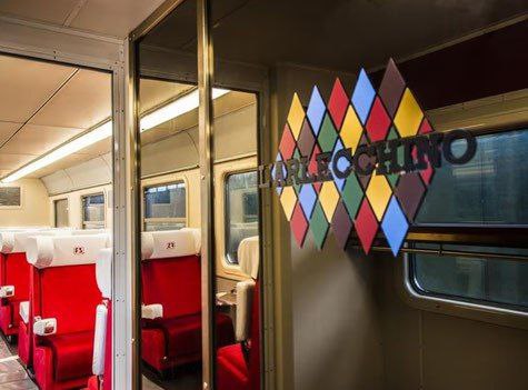 Arlecchino, легендарний потяг 1960-х років, знову з’явився на залізницях Італії завдяки зусиллям модного дому Prada та фонду Fondazione FS Italiane