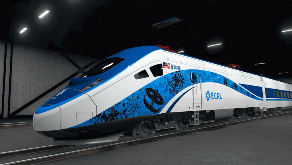 The construction of the East Coast Railway line in Malaysia is ahead of schedule, with key milestones completed ahead of time. The construction of the East Coast Railway line in Malaysia is ahead of schedule, with key milestones completed ahead of time.