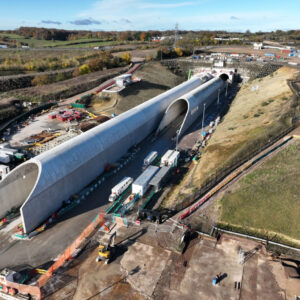 HS2 has completed tunnel extensions at the southern end of the Chiltern Tunnel to eliminate micro-pressure waves and reduce sonic booms produced by high-speed trains