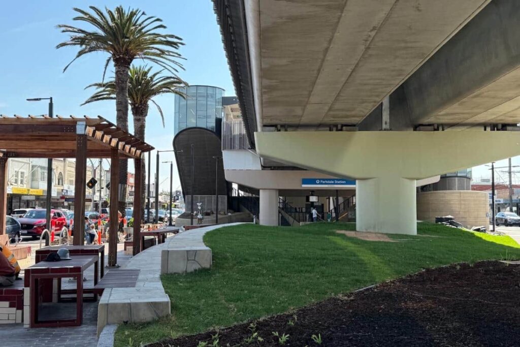 Parkdale Station in Melbourne has unveiled new green spaces and recreation areas for the public, providing a fresh destination for outdoor activities Parkdale Station in Melbourne has unveiled new green spaces and recreation areas for the public, providing a fresh destination for outdoor activities