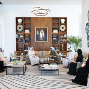 H.H. Sheikh Hamdan bin Zayed Al Nahyan met with Etihad Rail representatives to assess project updates and discuss next steps for regional rail development.