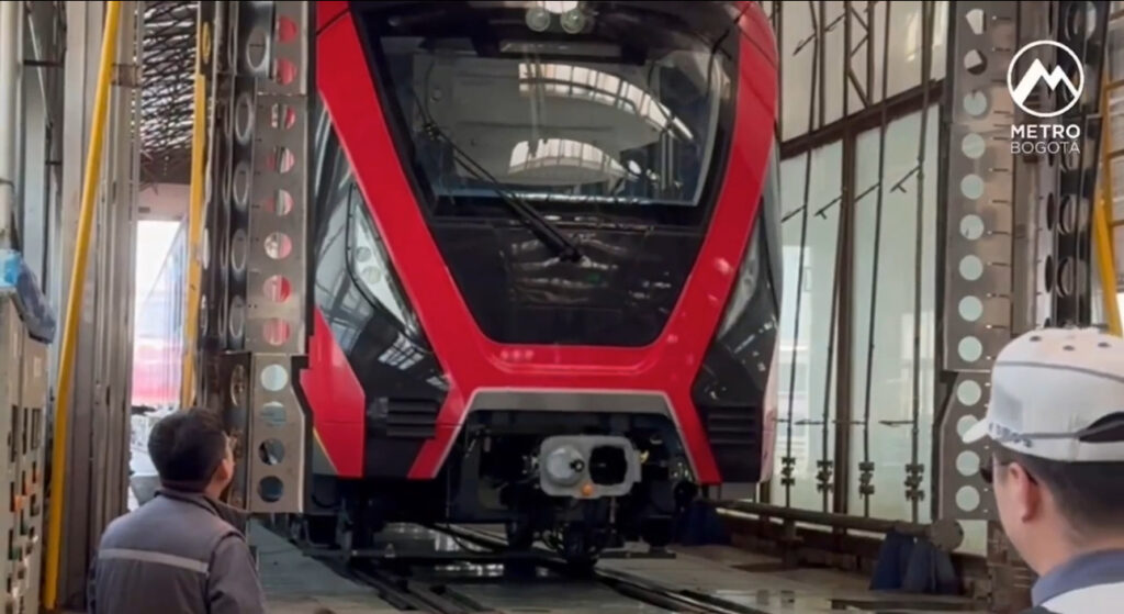CRRC has started dynamic tests on its new metro train for Bogotá, simulating real operation before shipment to Colombia in September. CRRC has started dynamic tests on its new metro train for Bogotá, simulating real operation before shipment to Colombia in September.