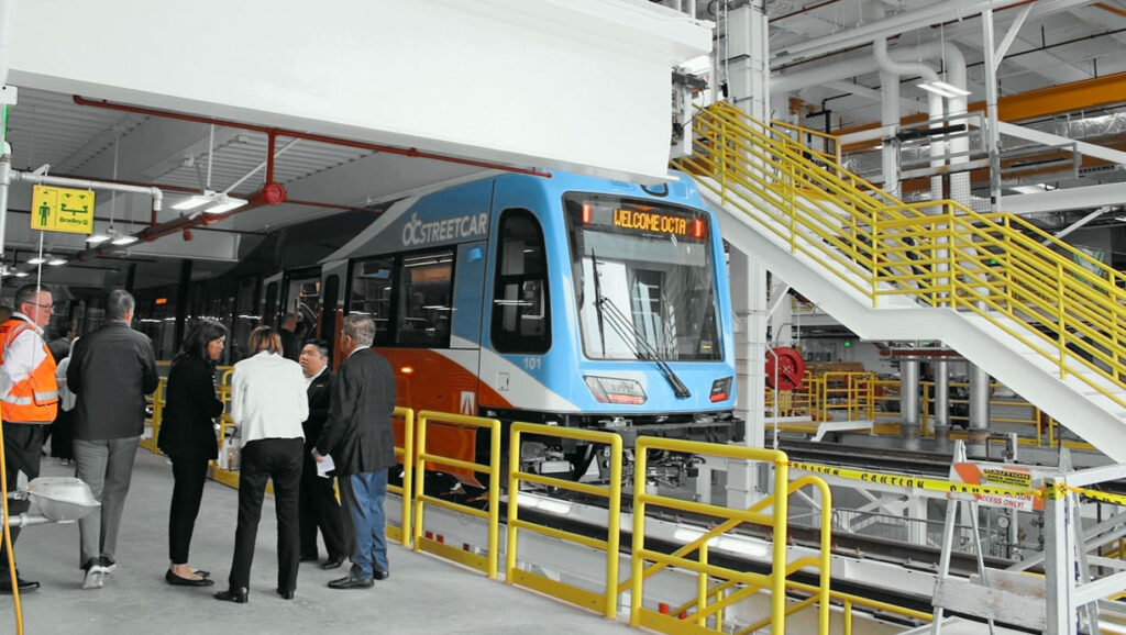 OC Streetcar will begin operating in Orange County by spring 2026, linking Santa Ana and Garden Grove through a modern 7-kilometer light rail line with 10 stops OC Streetcar will begin operating in Orange County by spring 2026, linking Santa Ana and Garden Grove through a modern 7-kilometer light rail line with 10 stops