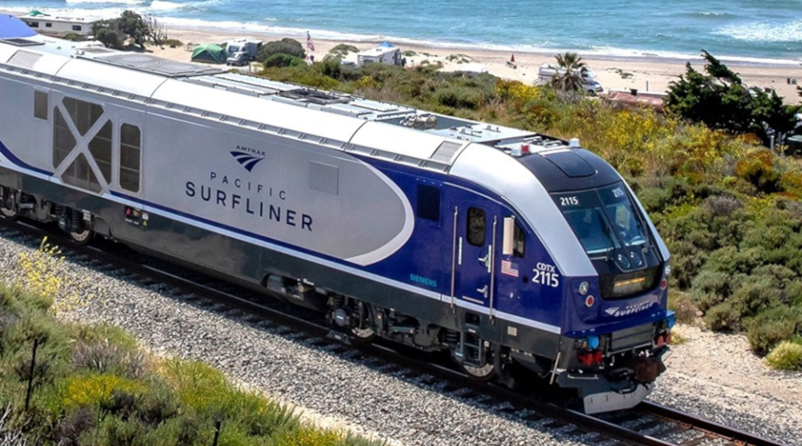 Amtrak Surfliner trains will resume service on June 7 after emergency construction stabilized parts of the coastal rail line in San Clemente, California