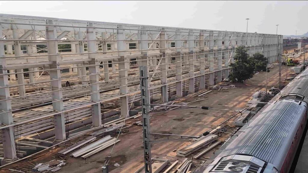 India’s first dedicated Vande Bharat Depot near Bhagat Ki Kothi Station in Rajasthan is almost finished, with construction set to be completed by the end of 2025 at a cost of $20 million India’s first dedicated Vande Bharat Depot near Bhagat Ki Kothi Station in Rajasthan is almost finished, with construction set to be completed by the end of 2025 at a cost of $20 million