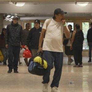 More than 120 Pukatawagan residents completed a 16-hour journey by train to Winnipeg during a large-scale evacuation caused by a fast-moving wildfire in northern Manitoba