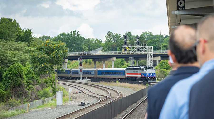 North Carolina celebrated 35 years of continuous passenger rail service last week during a ceremony in Raleigh, showcasing the success of the NC By Train initiative