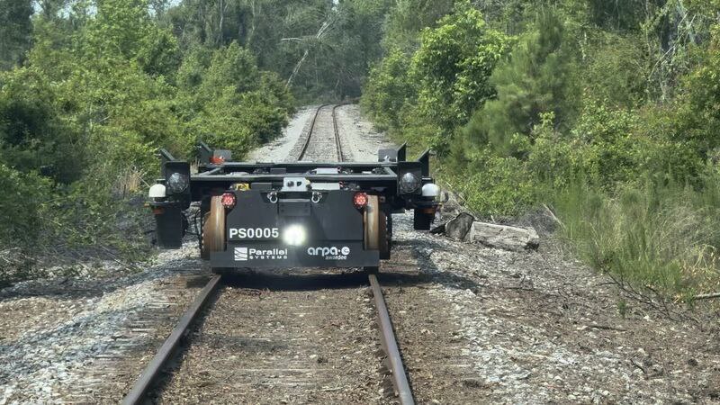 Parallel Systems has launched trials of its autonomous rail platforms on a 3.2 km isolated section in Georgia to test the operation of empty carts and electronic systems Parallel Systems has launched trials of its autonomous rail platforms on a 3.2 km isolated section in Georgia to test the operation of empty carts and electronic systems