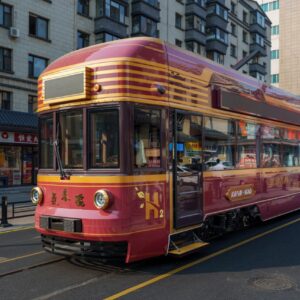 Водородный трамвай начал курсировать в Чанчуне, где запущена его опытная эксплуатация на коротком туристическом маршруте длиной 300 метров