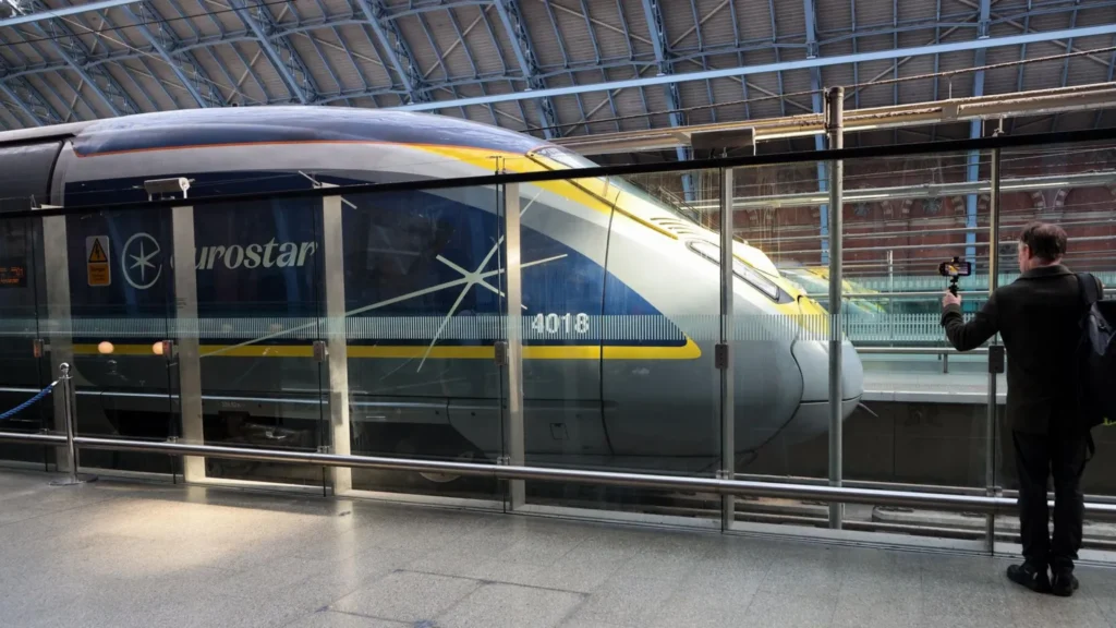 Eurostar announced plans to launch direct train services from London to Frankfurt and Geneva, investing €2 billion (£1.7 billion) in up to 50 new state-of-the-art trains by the early 2030s Eurostar announced plans to launch direct train services from London to Frankfurt and Geneva, investing €2 billion (£1.7 billion) in up to 50 new state-of-the-art trains by the early 2030s