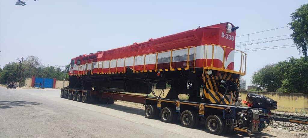 Indian company RITES has sent the first locomotive to Mozambique as part of a contract for 10 units, funded by the African Development Bank