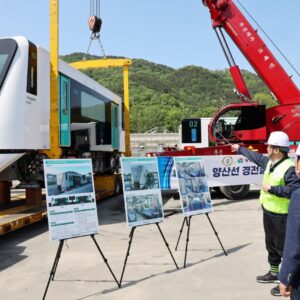 У Пусані стартували випробування нового складу, і саме безпілотний метропоїзд став ключовим елементом модернізації лінії Янсан завдовжки 11,4 км із сімома станціями.