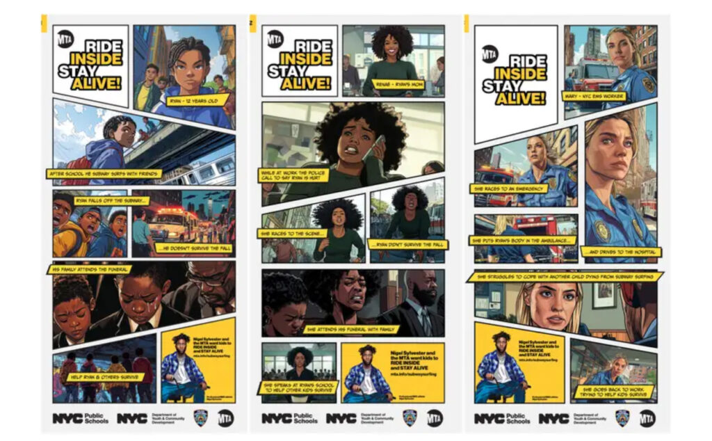 Subway Surfing remains a deadly trend among youth, so New York launched a new campaign urging teens to ride inside trains and avoid fatal choices driven by social media Subway Surfing remains a deadly trend among youth, so New York launched a new campaign urging teens to ride inside trains and avoid fatal choices driven by social media
