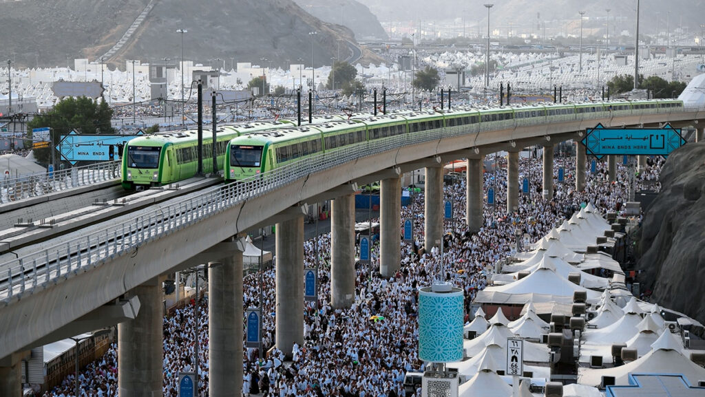 Mecca Metro handled 1.87 million passenger trips between June 3 and 9, 2025, during the annual Hajj, despite facing extreme desert weather conditions. Mecca Metro handled 1.87 million passenger trips between June 3 and 9, 2025, during the annual Hajj, despite facing extreme desert weather conditions.