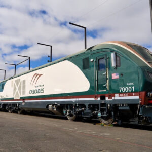 Amtrak Unveils First Airo Trainset for Cascades Route Testing